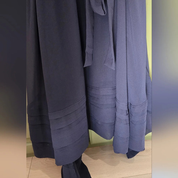 Nwt Ann Taylor Midi Length navy blue dress - Picture 6 of 6